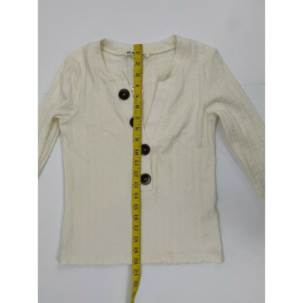 Free People Womens Sweater XSmall Ivory Oliver - Picture 10 of 15